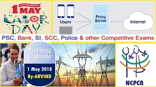 #1 May 2018 [Morning Capsule] Current Affairs, PIB & GS For PSC, SI, SCC, Police - BY Arvind
