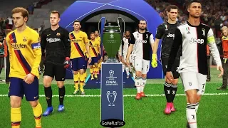 Juventus vs Barcelona - Final UEFA Champions League 2020 UCL - Messi vs Ronaldo - PES 2019
