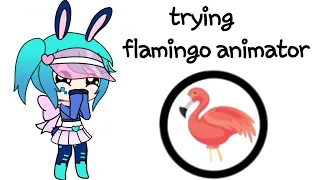 Trying out flamingo animator