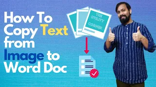 How to copy text from an Image to the Word Document | Windows 10