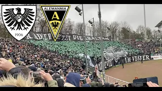 Preußen Choreo und Stimmung gegen Aachen! Preußen Münster vs Alemannia Aachen Groundhopping 05.02.23