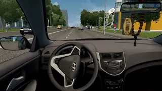 City Car Driving езда на Hyundai Solaris