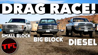 This Was A Surprise | Check Out This Classic Truck Drag Race!