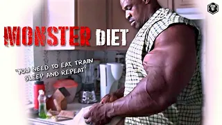 HOW BODYBUILDERS EAT - MONSTER DIET -  BODYBUILDING FOOD MOTIVATION