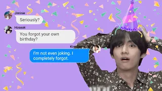 BTS Texts - V's surprise birthday