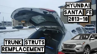 how remplace Trunk Struts - Hyundai Santa fe 2013 to 2018