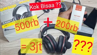 DBE Acoustics GM500 Headset Gaming Murah + HIFI AMP || Unboxing & Review