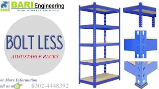 Racks in Faisalabad | Bolt Less Rack | Installation | Assembling | Manufacturer | Bari Engineering