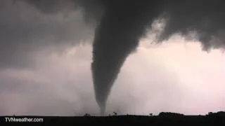 Incredible elephant trunk tornado near Hartington, NE - June 17, 2014