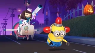 Despicable Me Minion Rush : Bee-do Minion VS Meena In Halloween Residential Area