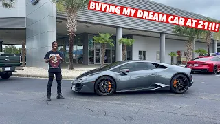 21 YEAR OLD TAKES DELIVERY OF LAMBORGHINI HURACAN *ULTIMATE DREAM CAR*