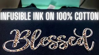 HOW TO USE INFUSIBLE INK ON COTTON | INFUSIBLE INK ON DARK FABRIC