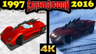 Evolution of Carmageddon games (1997-2016)