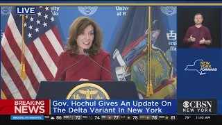 Gov. Hochul Gives 1st COVID Briefing