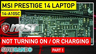 Unveiling MSI Prestige 14 A10SC Issues: Laptop Inoperative, Charging Problems! 🔍🔌 Part 1