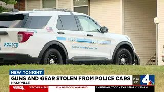 Guns and gear stolen from police cars