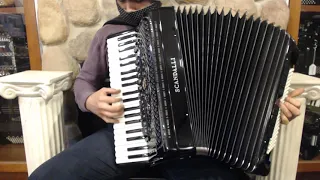 SCANPOLXIIHBK - Black Scandalli Polifonico XII Piano Accordion LMMH 41 120 $5299