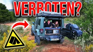 IST DAS ÜBERHAUPT ERLAUBT?⛔️ - Zu zweit auf 4 Quadratmetern durch EUROPA!