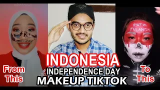 Reacting to Amazing Indonesia Independence Day Makeup Transformation TikTok Videos