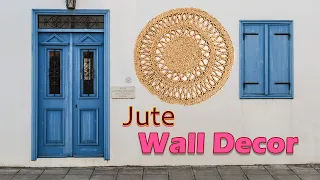 DIY Jute Wall Decor Handmade|| Make at home it's easy|| #Jute DIY,Rug.