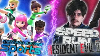 JE DÉCOUVRE SWITCH SPORTS + SPEEDRUN RE2 REMAKE ! 🏃🏽‍♂️