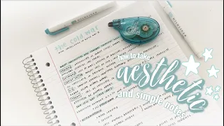 how to take practical & aesthetic notes in 5 minutes
