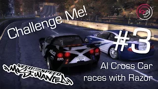 Challenge Me! #3 - [NFSMW] AI-Driven Cross' Corvette vs. Razor