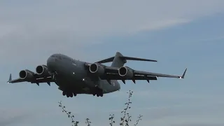 (RARE) Indian air force C-17a CB-1080 arrival and more at RAF Brize Norton the 12/8/21