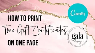 How to print your Canva Templates at home (multiple designs on one page)