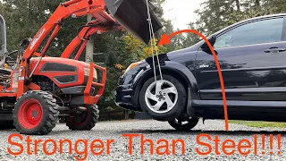 The Amazing Lightweight Rope That Can Lift A Car!!!