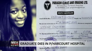 GRADUATE DIES IN PORT HARCOURT HOSPITAL