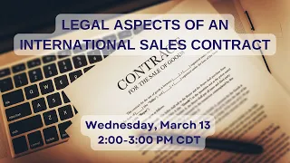 Legal Aspects of International Sales Contracts
