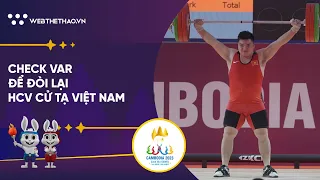 Trần Đình Thắng giành HCV kịch tính cử tạ hạng +89 kg nam với mức cử tổng 359 kg | SEA Games 32