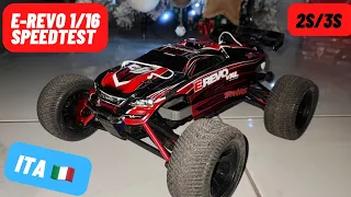 Traxxas E-Revo 1/16  Vxl Speedtest 2/3S Stock Ita