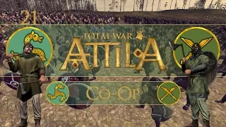 Let's Play Total War: Attila (Co-Op) - Franks & Saxons - Ep.21 - Defending Angulus!