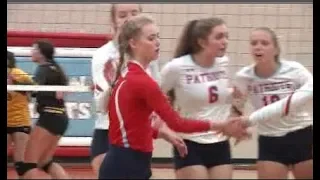 Lincoln Sweeps Mitchell in Volleyball
