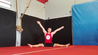Gymnastics Warm Up / Stretch for beginners. Follow along with 2 time Olympian - Deyan Yordanov.