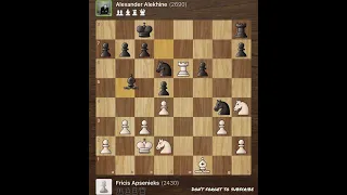 Fricis Apsenieks vs Alexander Alekhine • Buenos Aires Olympiad, 1933