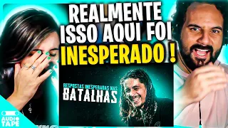 RESPOSTAS INESPERADAS NAS BATALHAS! 😱😂 AUDIO TAPE REACT