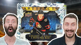 WOW! 2023-24 Upper Deck Artifacts Double Hobby Box Break!