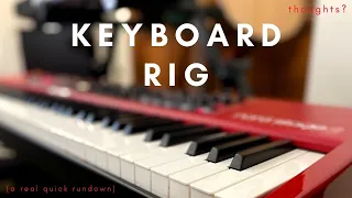 Nord Stage 2 + Alesis MIDI Controller | Current Keyboard Rig - (Quick) Studio Vlog #13