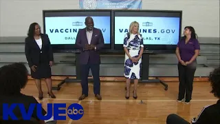 First Lady Jill Biden arrives to Dallas for vaccine visit | KVUE