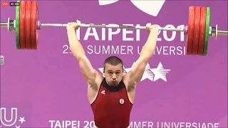 Boady Santavy of Canada Clean and Jerk of 196 Kgs at the 2017 Tapei Weightlifting  Universiade