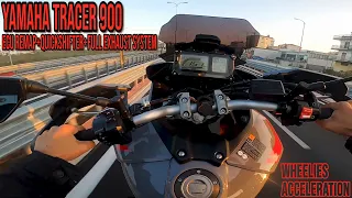 Yamaha Tracer 900 2019 | Stage 1 | Akrapovic RAW Sound | Wheelies-Accelerations-Top Speed