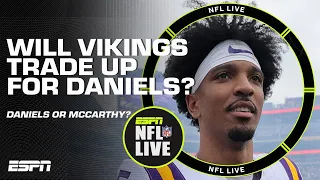 Should the Vikings TRADE UP for Daniels? 👀 Orlovsky says he's the IDEAL QB for Minnesota | NFL Live