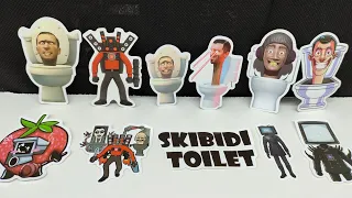 Unboxing 5 skibidi toilet monster vs speakerman,titan tv cameraman toys | satisfying asmr video Ep21