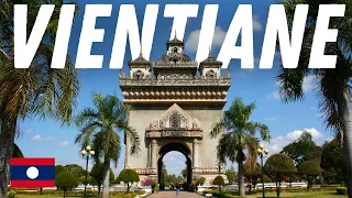 VIENTIANE CAPITAL OF LAOS (4K WALKING TOUR AND CAPTIONS)