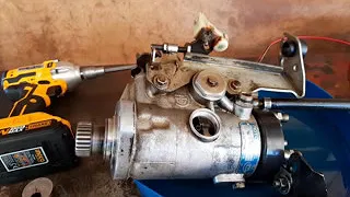Demonstration  of Peugeot 505 DPC injection pump on XD3 non  turbo motor.