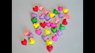 Оригами 3D сердечки  своими руками. Como hacer corazoncitos de papel.Origami Paper hearts.