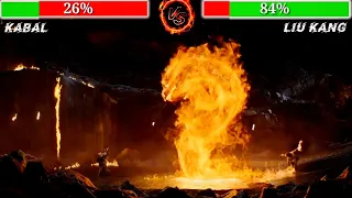 Liu kang VS Kabal Fight Scene | Healthbars And Percentage | Mortal Kombat